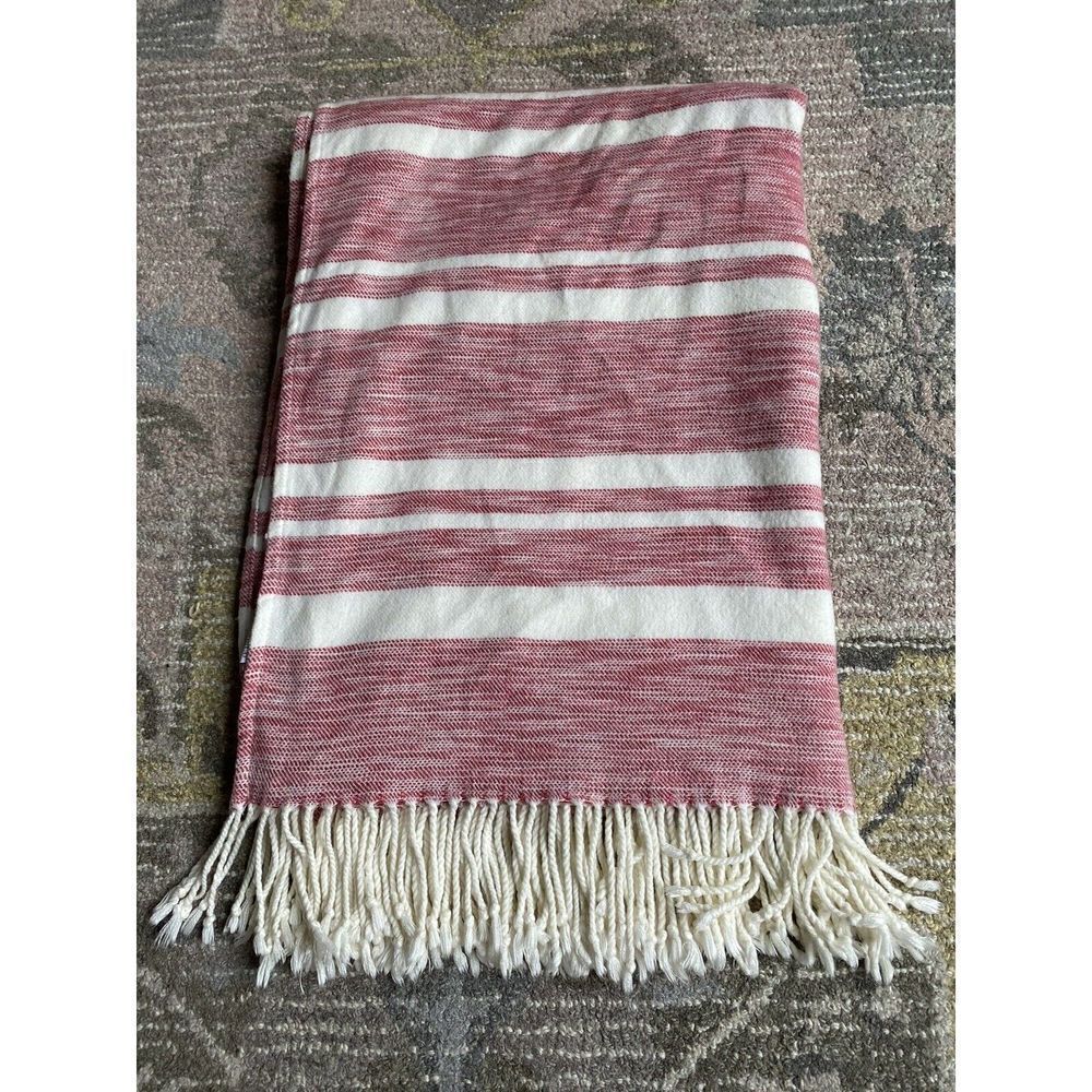 Threshold Blocked Striped Throw Blanket